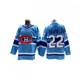Pánské Hokejový Dres Montreal Canadiens Cole Caufield 22 Adidas 2022-2023 Reverse Retro Modrý Authentic